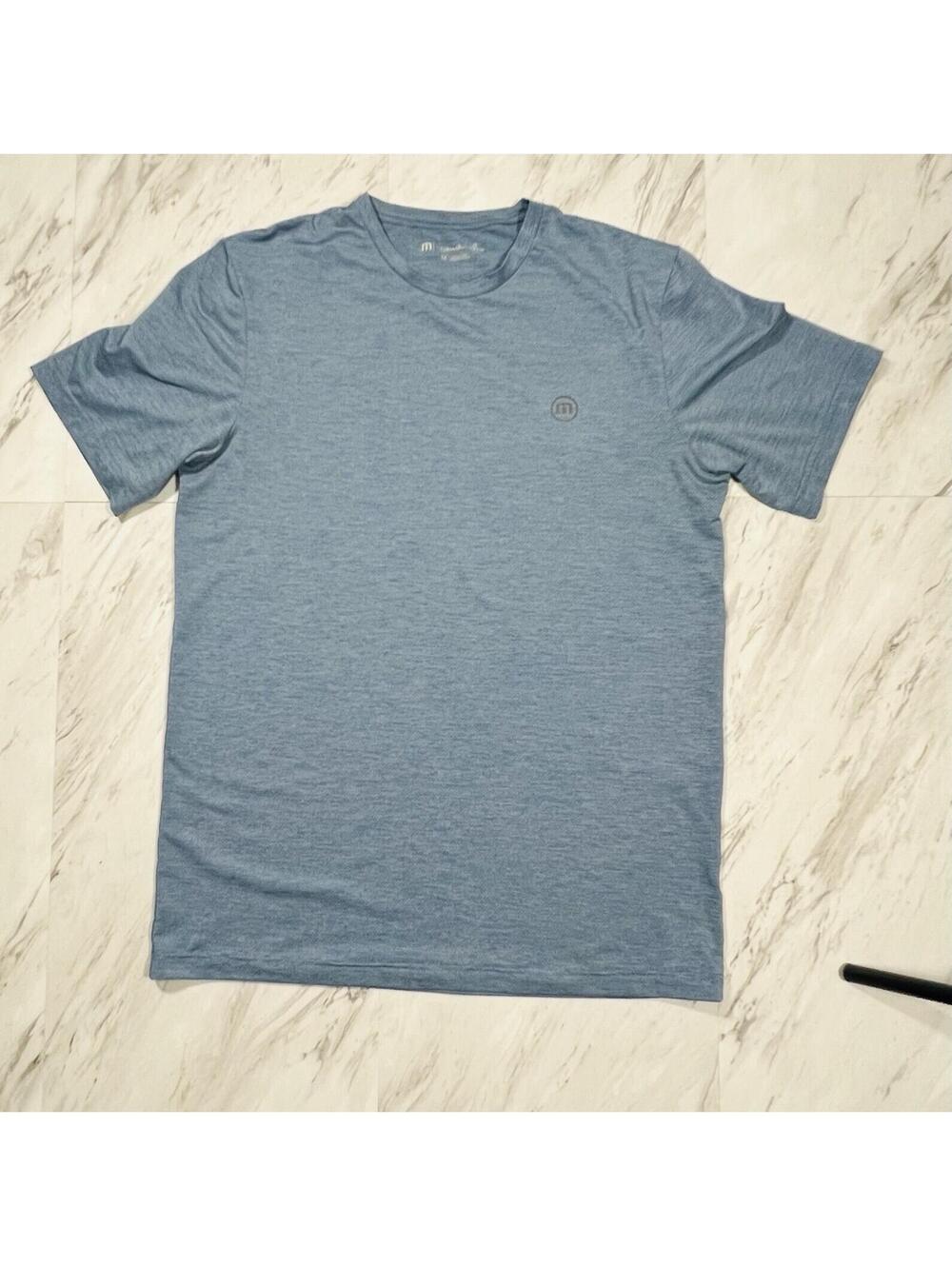 TravisMathew Men’s Blue Performance Athletic Golf T-Shirt Size Medium #13